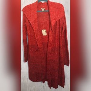 Lucky Brand Ombre Red Cardigan